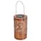 8" Bronze Foliage Outdoor Solar Lantern with Handle